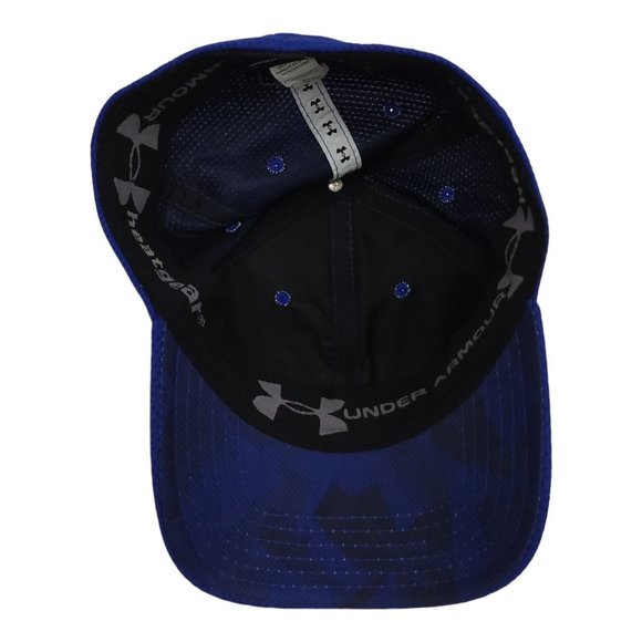 Under Armour Stretch Fit Adult M/L Cap Golf Hat Baseball Embroidered UA Blue - Picture 5 of 12